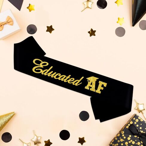 Black Thank You for All You do Satin Sash with Gold Glitter Letters - Congratulations Graduates Background Be Thankful to The Teacher Doctor Staff Party Sash - Employee Appreciation Decor in Kuwait