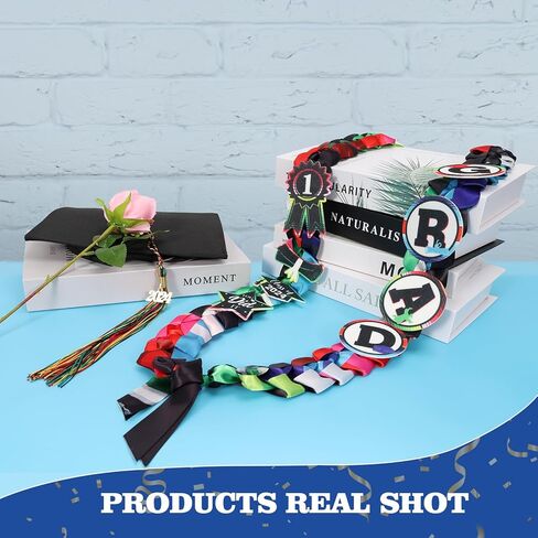 فئة 2024 Grad Leis المكسيكي التخرج Leis، شريط مزدوج Leis مضفر قلادة Leis للمدرسة الثانوية كلية هدية التخرج اكسسوارات الحفلات in Kuwait