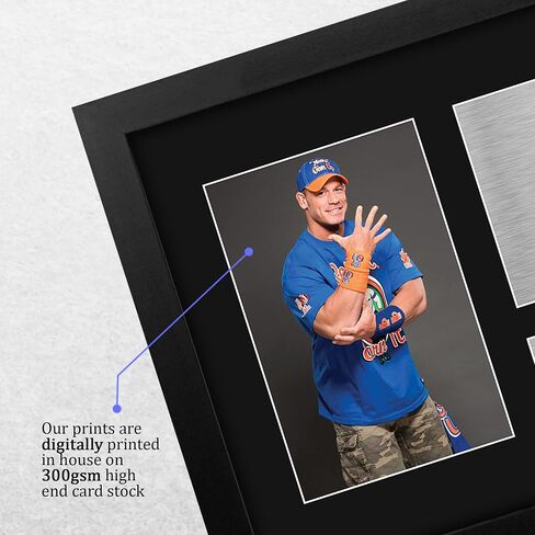 HWC Trading John Cena Gifts صورة توقيع مطبوعة من USL لمحبي تذكارات WWE وWWF - مقاس حرف أمريكي in Saudi Arabia
