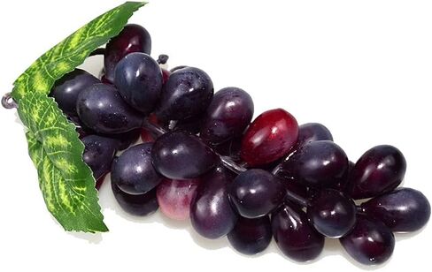 4 ألوان 36 نواة (أخضر، أحمر، أسود، عقيق - عنب صناعي فاكهة وهمية للمنزل والمطبخ ديكور حفلات العنب نموذج 4 قطع) in Kuwait