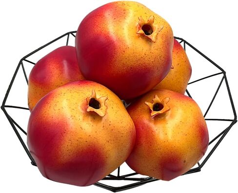 5 قطعة من الرمان الاصطناعي للديكور محاكاة الفاكهة نموذج واقعي للمنزل والمطبخ وحفلات الزفاف والمهرجانات زخرفة واقعية نابضة بالحياة in Kuwait