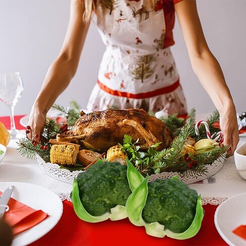 وهمية القرنبيط الخضروات الاصطناعية بولي Broccolis محاكاة نابض بالحياة للمنزل المطبخ حفلة حانة الديكور خزانة حلية 2 قطعة in Kuwait