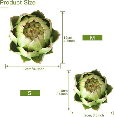 Fake Artificial Artichoke Vegetables Faux Plastic Artichoke Wedding Party Table Home Plastic Flower Decoration(3pcs) in Kuwait