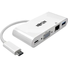 محول فيديو Tripp Lite USB C إلى VGA متعدد المنافذ 1080 بكسل مع محور USB-A، ومنفذ شحن USB-C PD ومنفذ جيجابت إيثرنت، متوافق مع Thunderbolt 3، USB من النوع C، USB-C، USB من النوع C (U444-06N-) VGU-C) in Saudi Arabia
