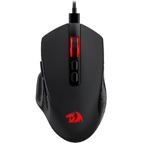Redragon M695 Wired Gaming Mouse, 24,000 Max DPI Optical Gaming Mice with 7 Programmable Buttons, Ergonomic Natural Grip Build, Software Supports DIY Keybinds & DPI, Black in Saudi Arabia