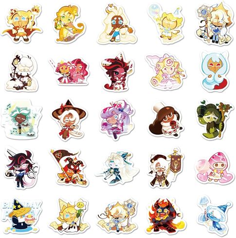 50 PCS Cookie Run Kingdom Cartoonics Asthetics ، وملصقات الفينيل المقاومة للماء للمراهقين للأطفال والبالغين للحصول in Kuwait