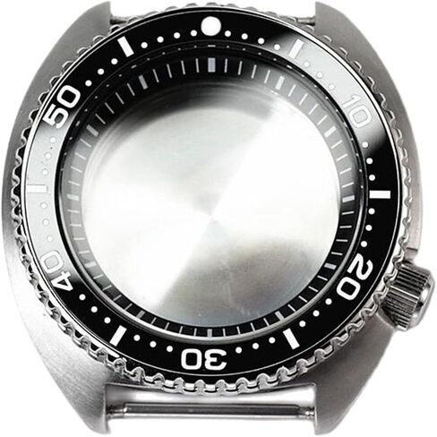 Deluxe 45mm With Ceramic Insert Steel Turtle Sapphire Crystal Case Waterproof Fit For Seik Nh35 Nh36 Movement 28.5mm Dial Watch Mod Watch Case in Saudi Arabia