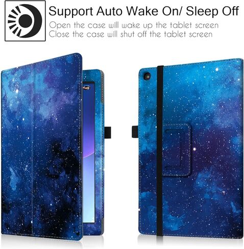 غطاء حالة Famavala Folio لـ 10.1 "Fire HD 10 Tablet (الجيل التاسع / السابع / الخامس / الخامس ، 2019/2017 / 2015 إصدار) (Bluesky) in Kuwait