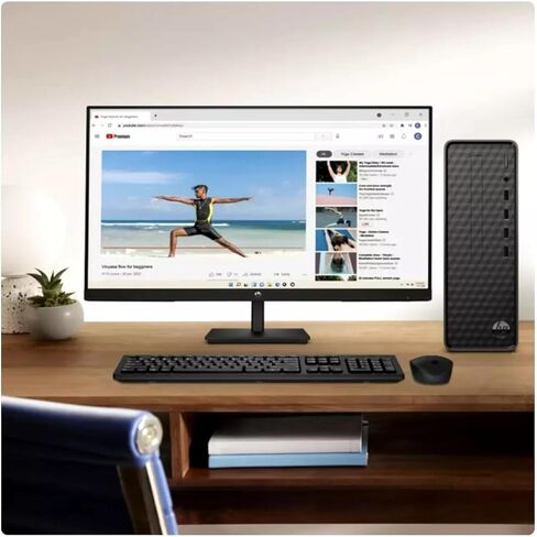 HP Slim Desktop PC & 27 "FHD IPS Monitor ، 12th Gen 4-Core I3-12100 Proced in Saudi Arabia