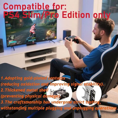 MYPUQIAO PS4 HDMI Port Repair Kit Ultimate Bundle - 2 PCS HDMI Ports for PS4 Slim/Pro, 60W Digital Soldering Iron Station with Screwdrivers, Tweezers & Full Tool Set for PlayStation 4 Console Repair(4S/P-B) in Kuwait