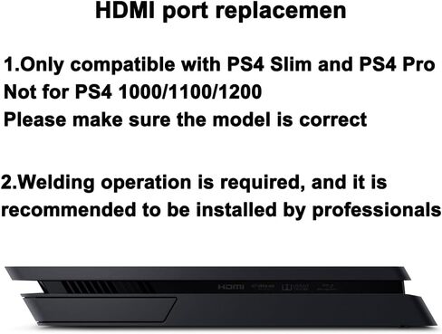 MYPUQIAO PS4 HDMI Port Repair Kit Ultimate Bundle - 2 PCS HDMI Ports for PS4 Slim/Pro, 60W Digital Soldering Iron Station with Screwdrivers, Tweezers & Full Tool Set for PlayStation 4 Console Repair(4S/P-B) in Kuwait