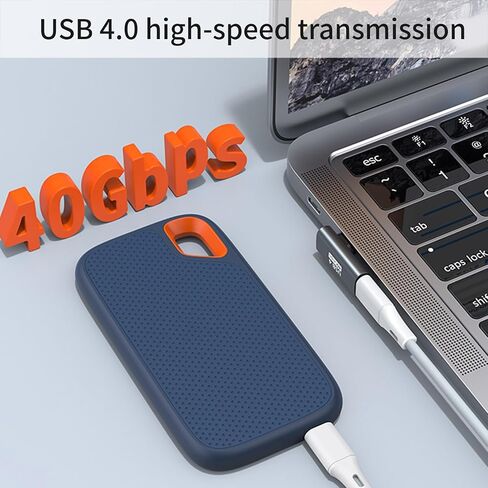 90 Degree Type C Extension Adapter USB Female to USB Male Converter Extended Data Sync Connector 40Gbps 100W Tablet Adapter in Saudi Arabia