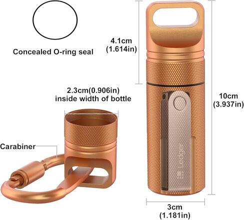 Hardware Crypto Wallet Protective Case Compatible with Ledger Nano X/Nano S/Nano S Plus,Yubikey 2FA Security Key,USB Flash Drive Case (Orange) in Kuwait