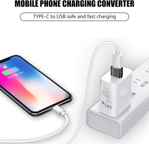 USB to C Adapter Phone Watch Data Transfer Male to Type-C Female Converter Fast Charging Portable Charging in Saudi Arabia