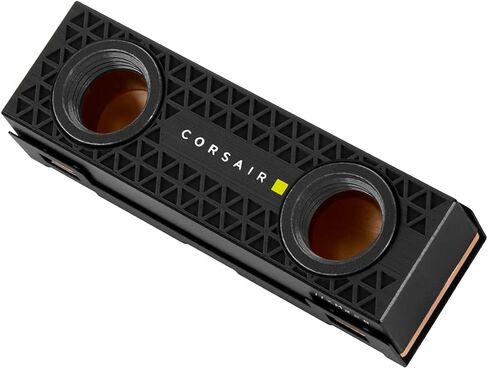 Corsair Hydro X Series XM2 M.2 SSD Water Block - Add Your M.2 SSD to a Custom Cooling Loop - Copper Cold Plate - Easy Installation, Black in Saudi Arabia