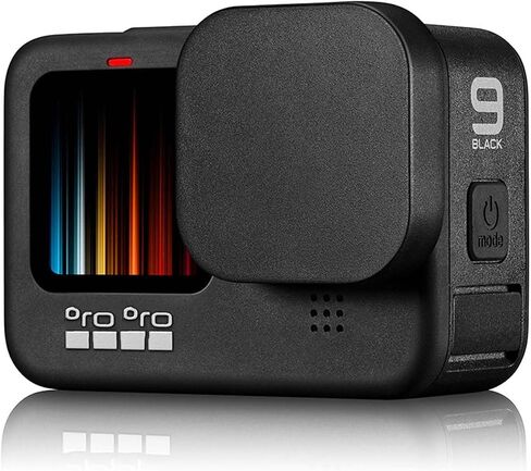 2 حزم العدسة السيليكون غطاء واقي من العدسات الضعيفة إكسسوارات ، متوافقة مع GOPRO12/11/10/9 ، خسارة مضادة قابلة للغسل مع حفرة الحبل (أسود) in Saudi Arabia