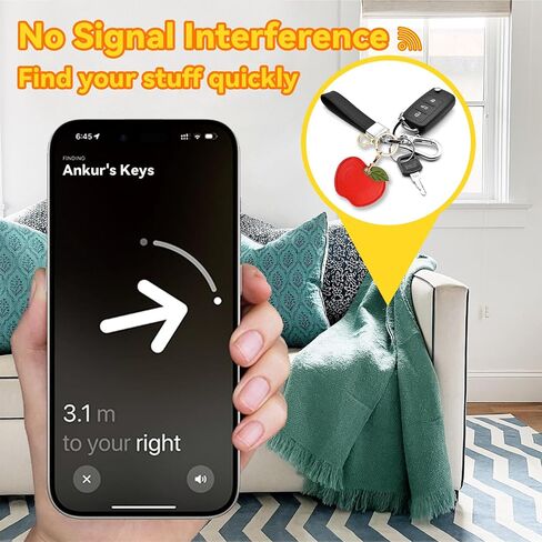 علبة حامل مفاتيح الجلود متوافقة مع حركية Apple Airtag ، غطاء واقعي لطيف لعلامة الهواء مع مفاتيح ، مقالة GPS Finder Hidden Hidden Hidden Finder GPS للمحفظة ، المفاتيح ، الحقيبة （الكلب) in Saudi Arabia