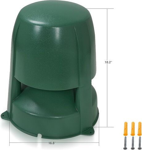 Sound Town 2-Way 8 "عالي الدقة السلبي في الهواء الطلق 360 درجة متحدث ، مقاوم للطقس ، 70 فولت/100 فولت/8 أوم ، التثبيت المنزلي والتجاري للحديقة ، الفناء ، سطح السفينة ، الأخضر (Omni-82g) in Saudi Arabia