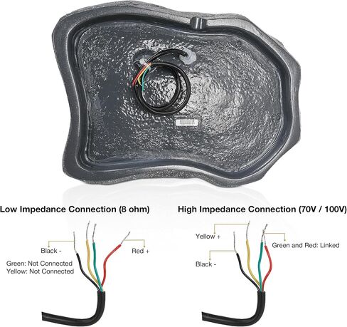 Sound Town Commercial Rock Speaker+Amplifier Set ، مع مكبر صوت واحد 60 فولت/100 فولت مع Bluetooth ، مكبرات صوت صخرية بحجم 6 × 8 بوصات ، رمادي (STCA600X6RK82G) in Saudi Arabia