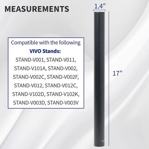 Vivo Steel Standard Size 17 Int Switch Pole ، قطب مركزي قوي للتركيبات الشاشة ، الأسود ، PT-SD-PL01A in Saudi Arabia