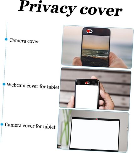 2 PCS Webcam Cover Slider Heart Shaped Privacy for Laptop Tablet Cover for Desktop Fun Design Easy Slide Mechanism in Saudi Arabia