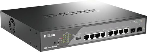 Dlink DSS-200G-10MPP 10-port Gigabit Smart Managed Perp Surveillance Poe Switch in Saudi Arabia
