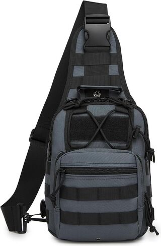 Small Tactical Sling Backpack Bag for Men Military Shoulder Bag Pack EDC Crossbody Bag for Hiking 7 Liters in Kuwait