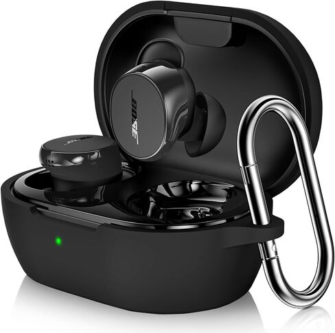 متوافق مع غطاء علبة أذن QuietComfort New Headcomfort ، علبة الجلد الواقية من السيليكون الناعمة لسماعات الأذن الهادئة New QuietComfort 2024 مع Carabiner ، LED الأمامي المرئي (الأرجواني) in Kuwait