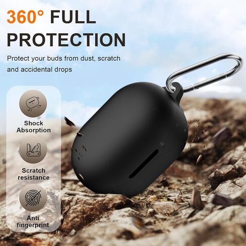 متوافق مع غطاء علبة أذن QuietComfort New Headcomfort ، علبة الجلد الواقية من السيليكون الناعمة لسماعات الأذن الهادئة New QuietComfort 2024 مع Carabiner ، LED الأمامي المرئي (الأرجواني) in Kuwait