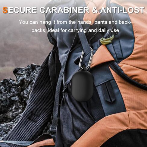 متوافق مع غطاء علبة أذن QuietComfort New Headcomfort ، علبة الجلد الواقية من السيليكون الناعمة لسماعات الأذن الهادئة New QuietComfort 2024 مع Carabiner ، LED الأمامي المرئي (الأرجواني) in Kuwait