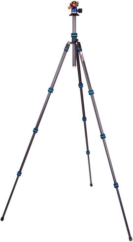 3 Legged Thing Punks Billy 2.0 Carbon Fibre Travel-Friendly Tripod - Compact & Adjustable Camera Tripod with Three Detachable Legs - Copper/Black (BILLYBLACK2.0) in Saudi Arabia