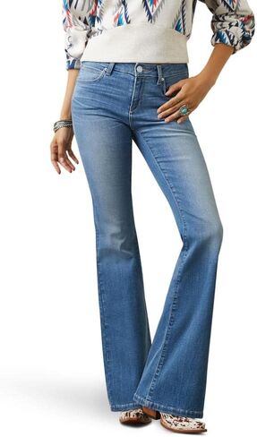 Ariat Female Ultra Stretch Perfect Rise Katie Flare Jean Maya 34 in Saudi Arabia