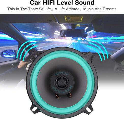 مكبرات صوت للسيارات ، 2 قطع 5 بوصة 100W سيارة عالمية Hifi Coaxial SPEAKER DOOR AUTO AUTO MUSIC STEREO COMPLE in Saudi Arabia