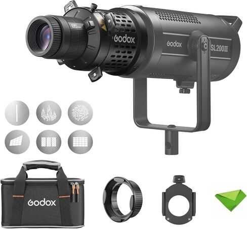 Godox BLP LED Bowens Mount Projection Attachment, Spotlight Kit, 360° Rotatable, 85mm Lens Included, EF Lens Mount for LED Video Light for Godox SL60W, SL150, LA150, LA200, SZ150, SZ200,M200D, etc in Saudi Arabia