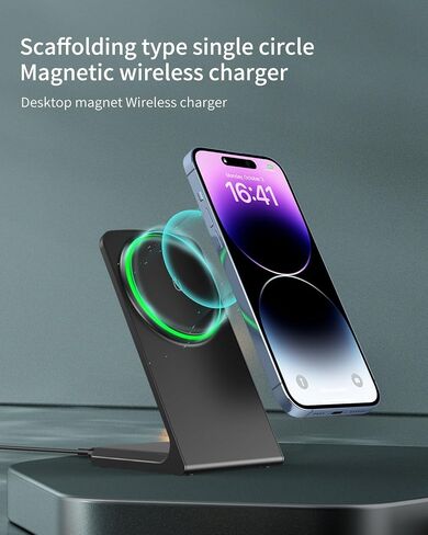 Magnetic Wireless Charging Station 15W Fast Charger for iPhone 16/16 Pro/16 Plus/16 Pro Max/15/14/13/12 in Saudi Arabia