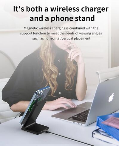 Magnetic Wireless Charging Station 15W Fast Charger for iPhone 16/16 Pro/16 Plus/16 Pro Max/15/14/13/12 in Saudi Arabia