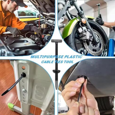 Nylon Universal Cable Tie Buckle for Car 100pcs Heavy-Duty Grip Auto Zip Tie Buckles for Wire, Bumper, and Hose in Car and Home – Secure Cable Tie Buckle Kit in Kuwait