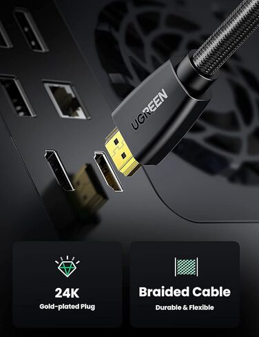 حزمة Ugreen 3 Pack 4K HDMI Cable 3ft ، 6ft ، 10fts in Saudi Arabia
