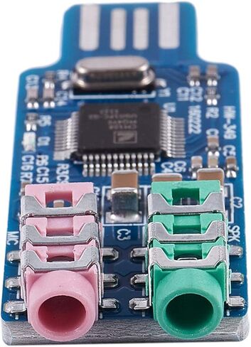 برنامج تشغيل صوت USB مجاني CM108 USB Sound Card Chip Blue in Saudi Arabia