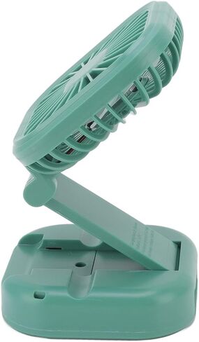 Portable Fan, Rechargeable Fanner with Battery and USB Outlet, Phone Holder for Daily Demand, Small Handfree Foldable Camping Fan(Pink) in Saudi Arabia