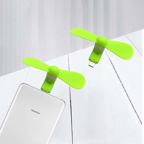 Type USB C Mini Phone Fan for Samsung Galaxy S24+ S24 S23+ S23 S22 S21 S20 S20+ S10 S9,Note 20 9 8,A54 A35 A25 A24 A23 A15 A14 A12 [2 Pieces] in Saudi Arabia