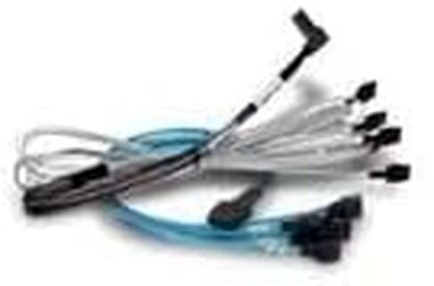 2 x 4 in. Broadcom x8 SFF-8654 to SFF-8643 SAS 1m Cable Black in Saudi Arabia