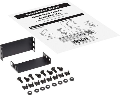 Tripp Lite 2U Smartrack Deep Ribting Rail Rack Adapter Adapter Adapter ، يضيف 4 بوصات إلى التثبيت الأمامي أو الخلفي ، ضمانًا قياسيًا على رف الإطار المفتوح مقاس 19 بوصة (Srraildpth2u) in Kuwait