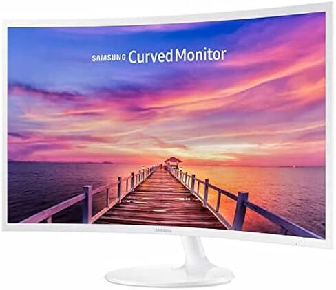Samsung Monitor for Business Gaming, 27" FHD Curved Widescreen LED Slim Bezel Anti-Glare, AMD FreeSync, 4ms Response Time, 60Hz Refresh Rate, Ultra-Slim, HDMI, DisplayPort, HDMI Cable in Saudi Arabia