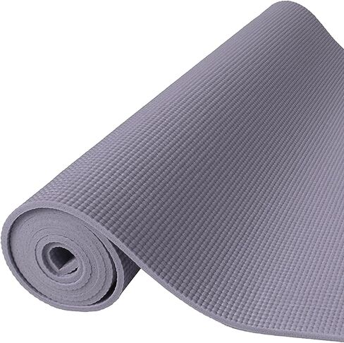 Signature Fitness All Purpose 1/4-Inch High Density Anti-Tear Exercise Yoga Mat with Carrying Strap with Optional Yoga Blocks, Multiple Colors in Kuwait