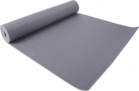 Signature Fitness All Purpose 1/4-Inch High Density Anti-Tear Exercise Yoga Mat with Carrying Strap with Optional Yoga Blocks, Multiple Colors in Kuwait