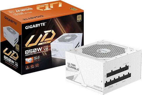 GIGABYTE UD850GM PG5 V2 ICE - 850W 80 Plus Gold Certified - PCIe5.1 Ready - ATX3.1 - Fully Modular Power Supply (GP-UD850GM PG5 ICE) in Saudi Arabia
