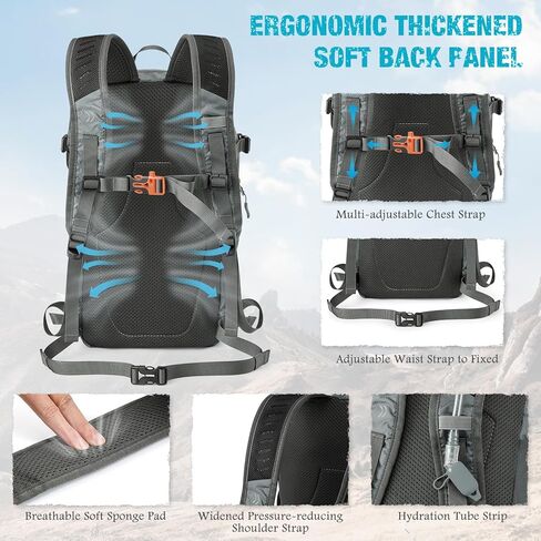 حقيبة الظهر المشي لمسافات طويلة G4Free مع لوحة خلفية سميكة قابلة للتعبئ in Kuwait