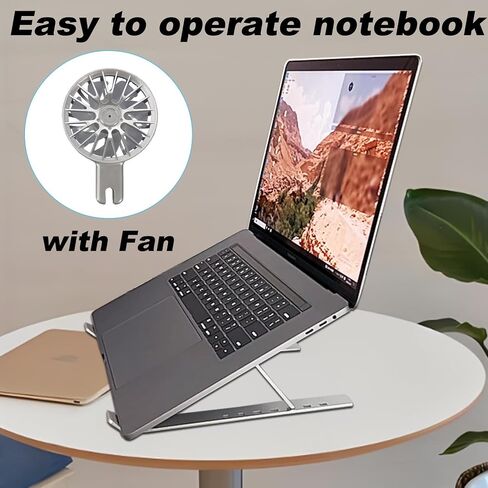 Portable Laptop Stand, Ergonomic Laptop Mount Support, Detachable Laptop Riser Notebook Holder Stands Compatible with MacBook, Dell, Lenovo More 16-18" Laptops, Black in Saudi Arabia