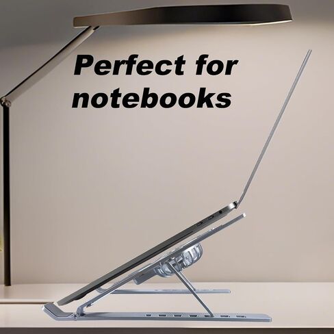 Portable Laptop Stand, Ergonomic Laptop Mount Support, Detachable Laptop Riser Notebook Holder Stands Compatible with MacBook, Dell, Lenovo More 16-18" Laptops, Black in Saudi Arabia